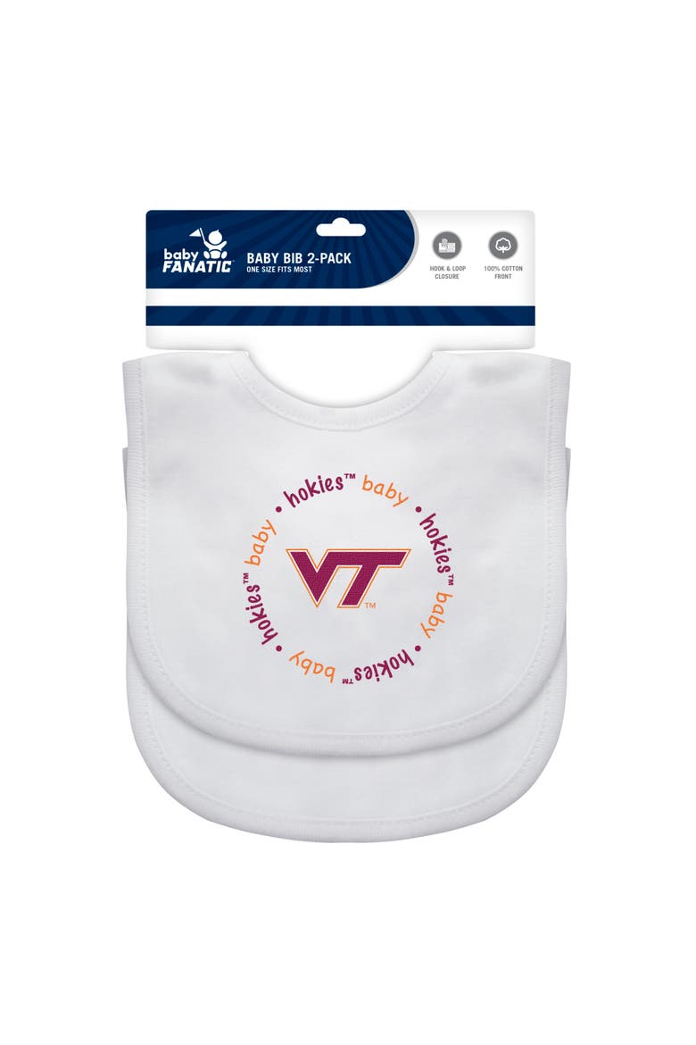 Virginia Tech Hokies - Baby Bibs 2-Pack, Alternate, color, White