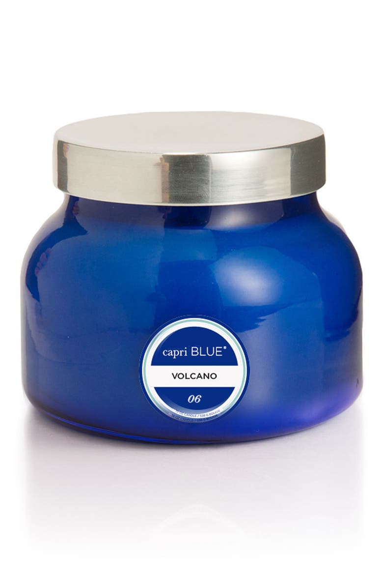 Volcano Blue Petite Jar Candle, Main, color, BLUE VOLCANO