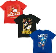 SEGA Sonic the Hedgehog 3-Pack Short Sleeve T-Shirts