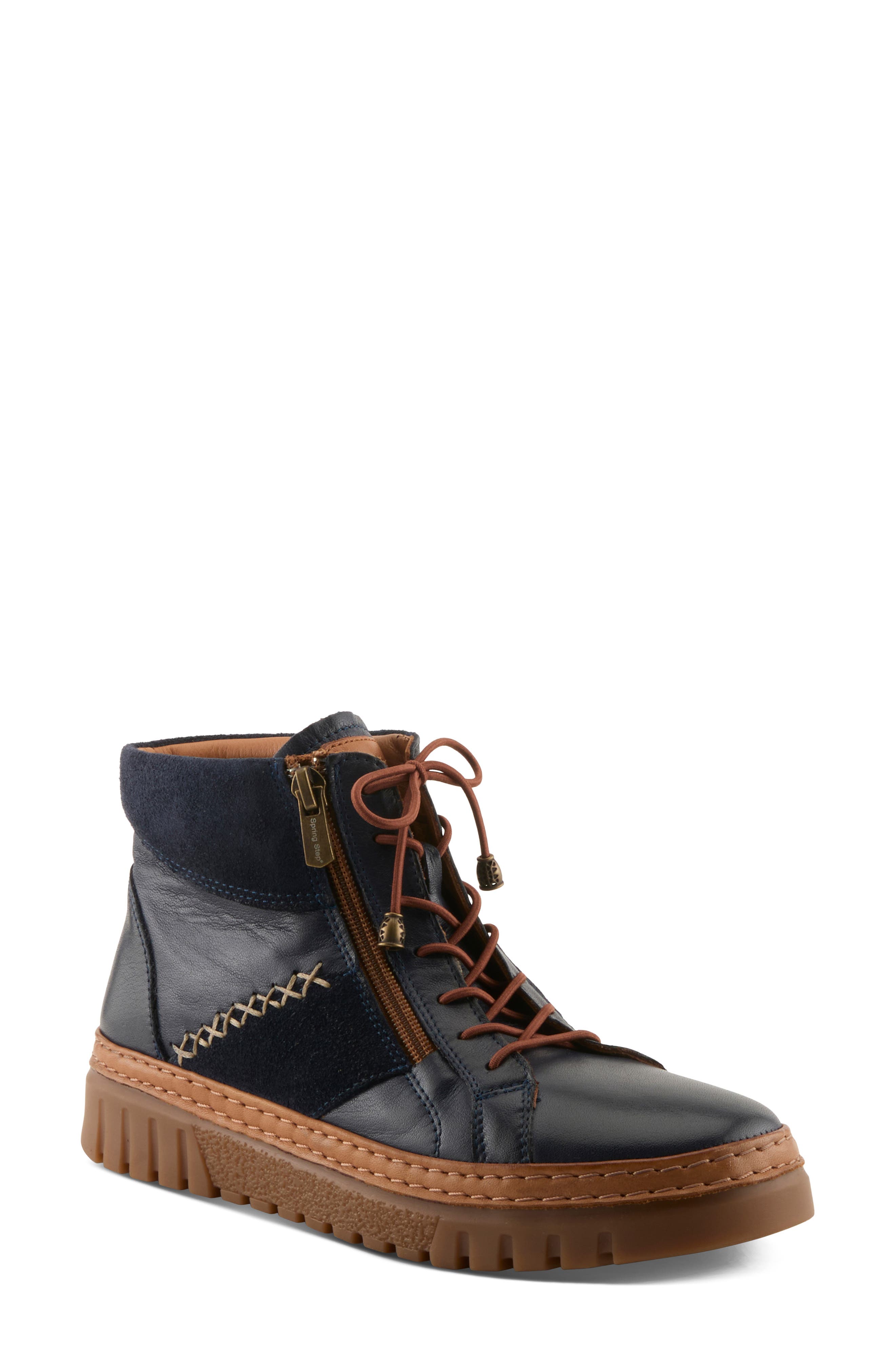 Mixmod High Top Sneaker, Main, color, NAVY