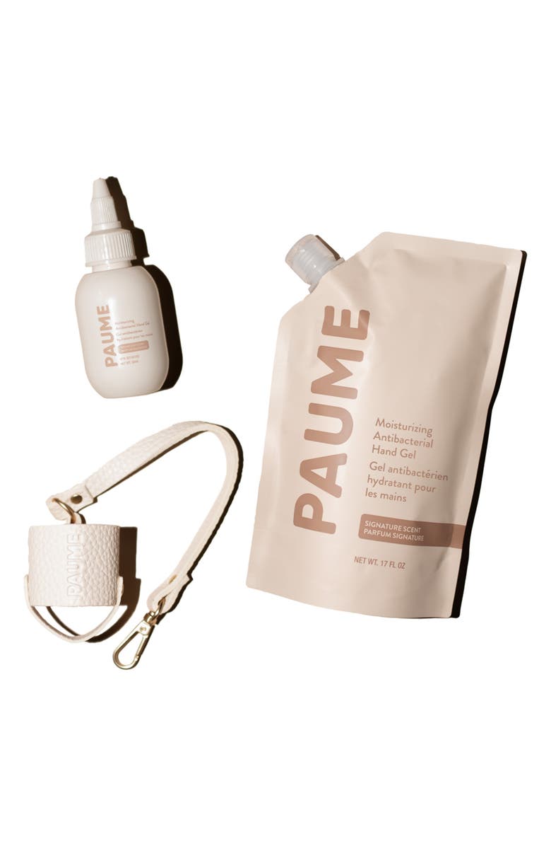 PAUME Sanitize Mini Collection $61 Value, Main, color, Beige