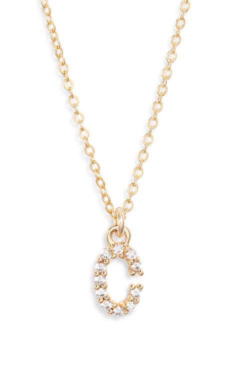 Gemma Initial Necklace
