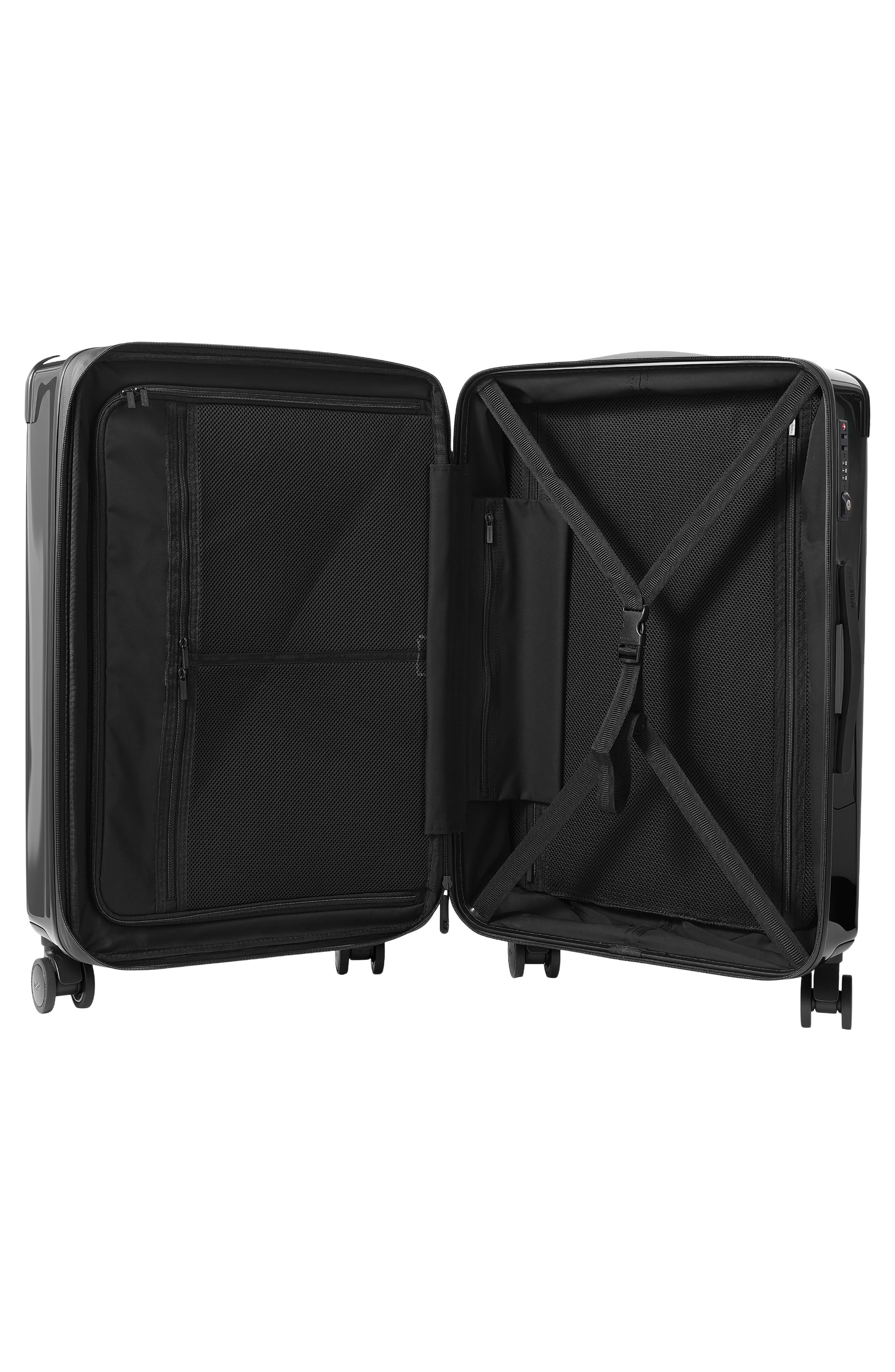 Hedgren Nostos Glossy Medium Spinner Suitcase, Alternate, color, Nocturne