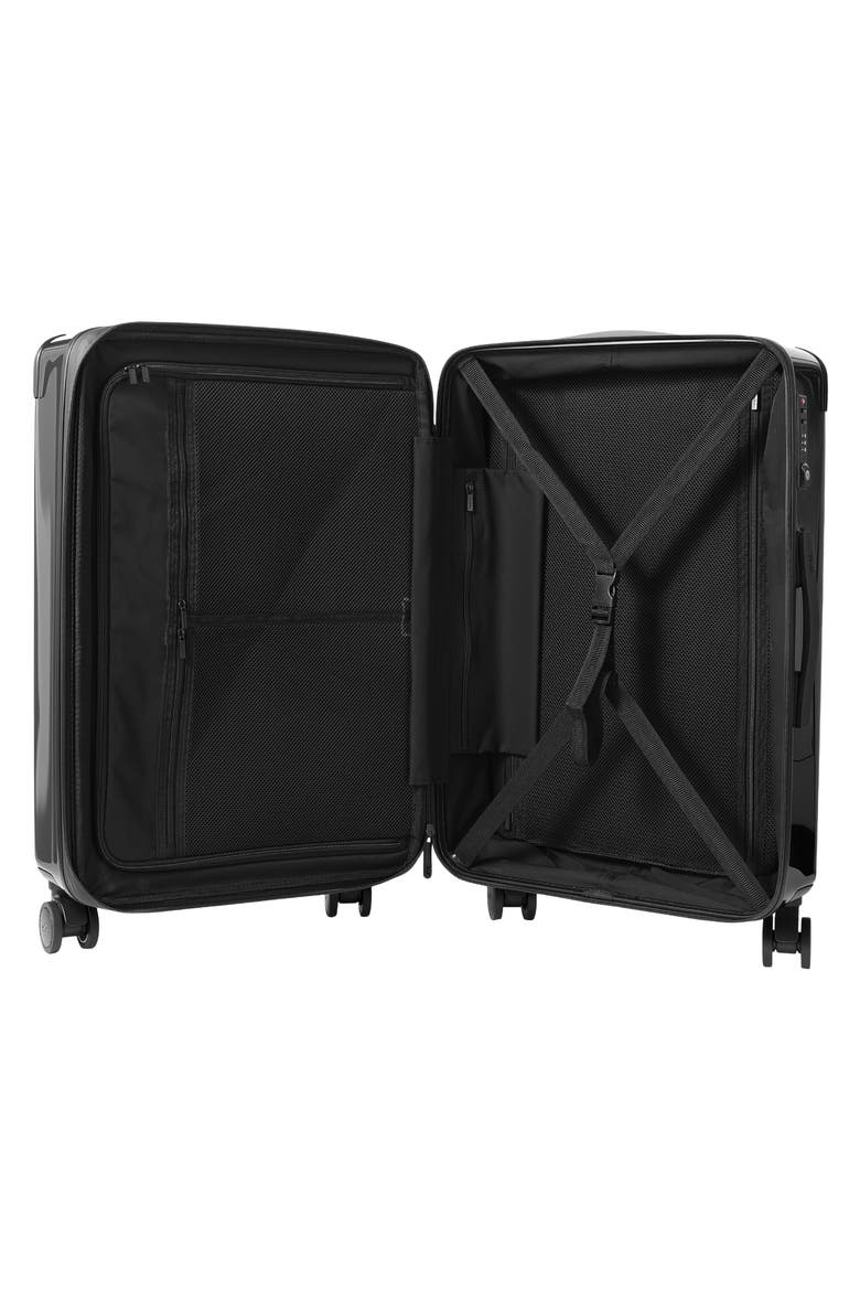 Nostos Glossy Medium Spinner Suitcase, Alternate, color, NOCTURNE