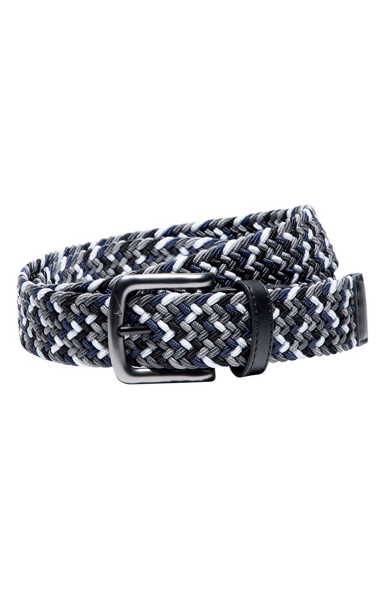 Nike Stretch Braided Golf Belt, Main, color, Dark Grey Multi