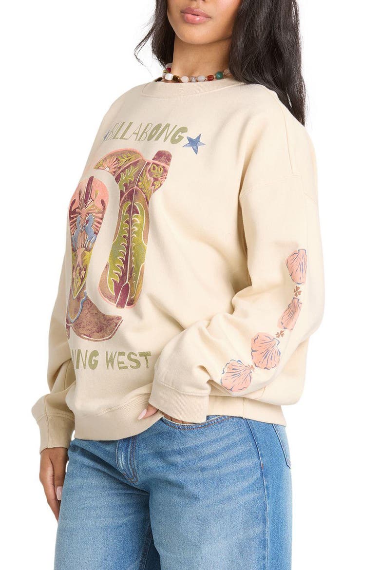 Ride In Graphic Sweatshirt, Alternate, color, WHITE CAP