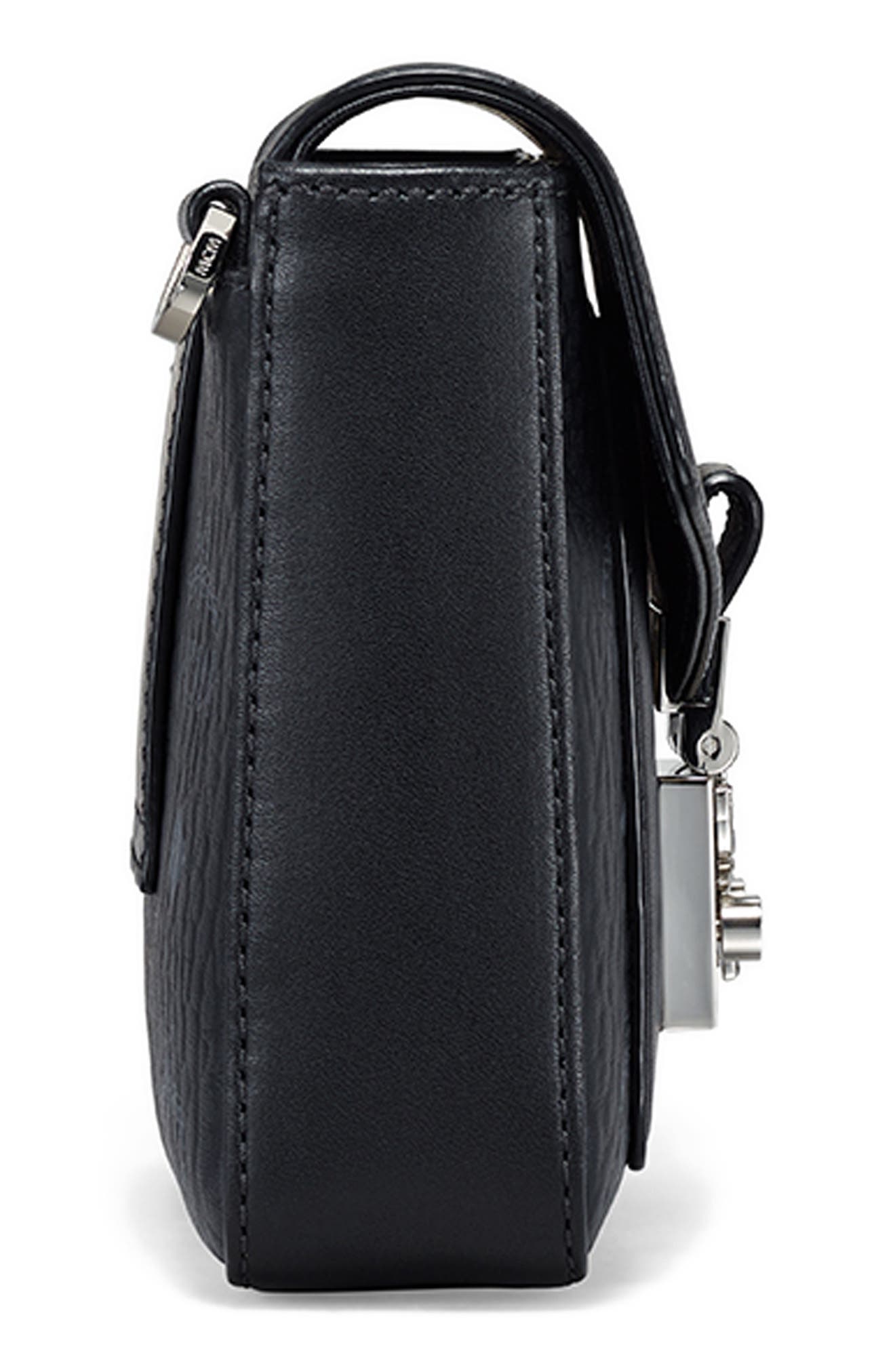 MCM Small Millie Visetos Water Resistant Leather Crossbody Bag, Alternate, color, 