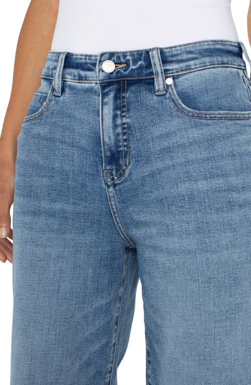 Liverpool Los Angeles Petite Stride High-rise Wide-leg Jeans In Carbon Canyon