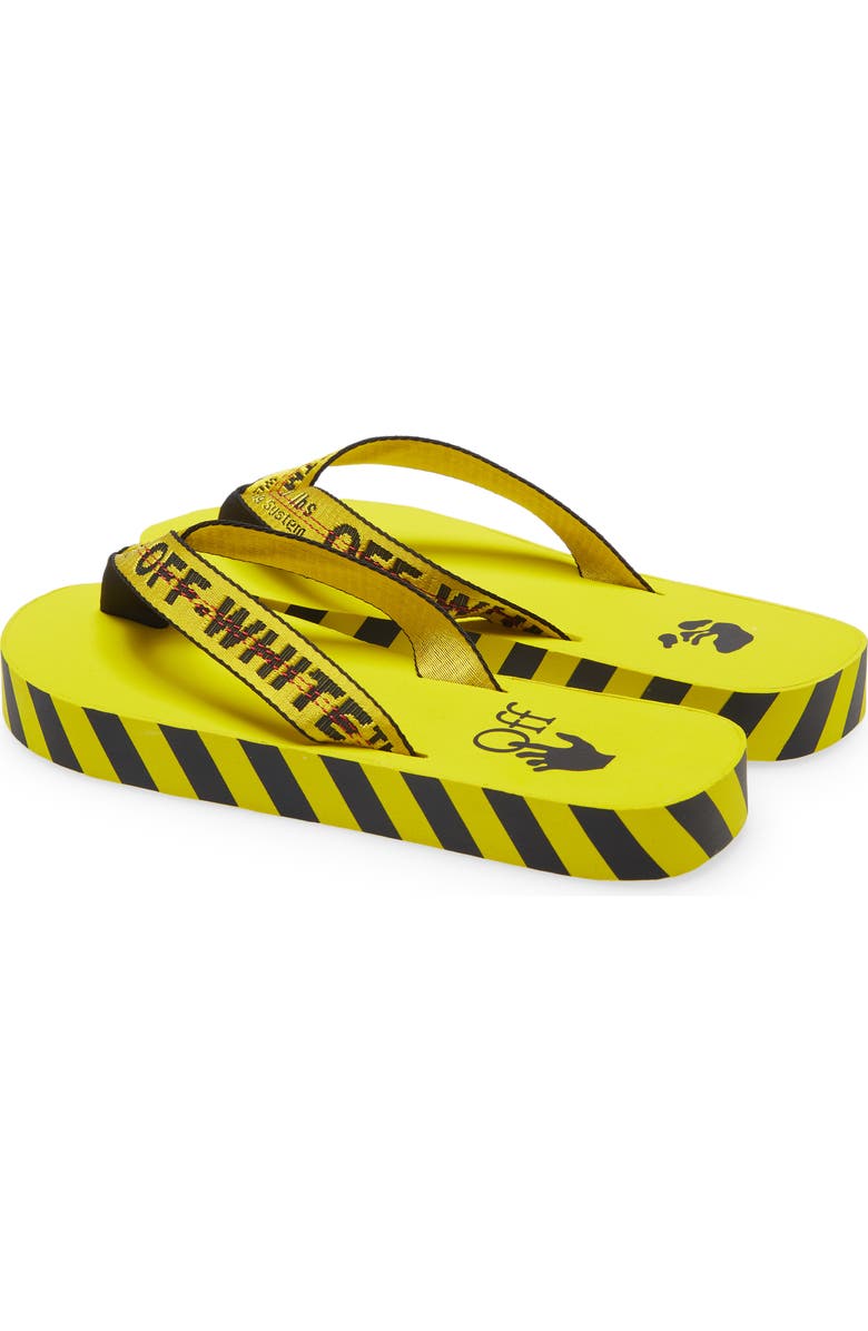 Off-White Industrial Logo Platform Flip Flop, Alternate, color,