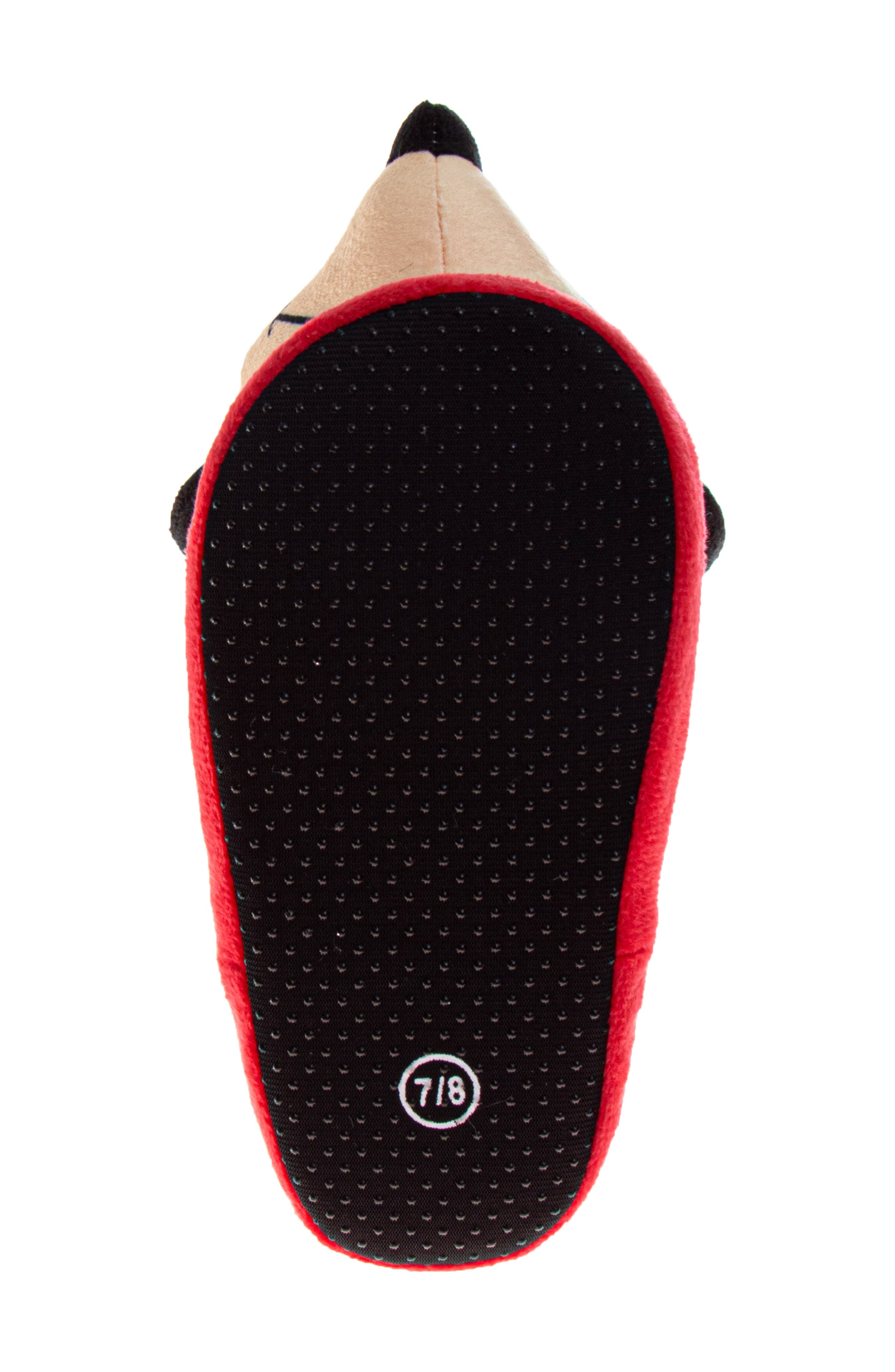 JOSMO Kids' Disney Minnie Mouse Christmas Slipper, Alternate, color, Red/ Green