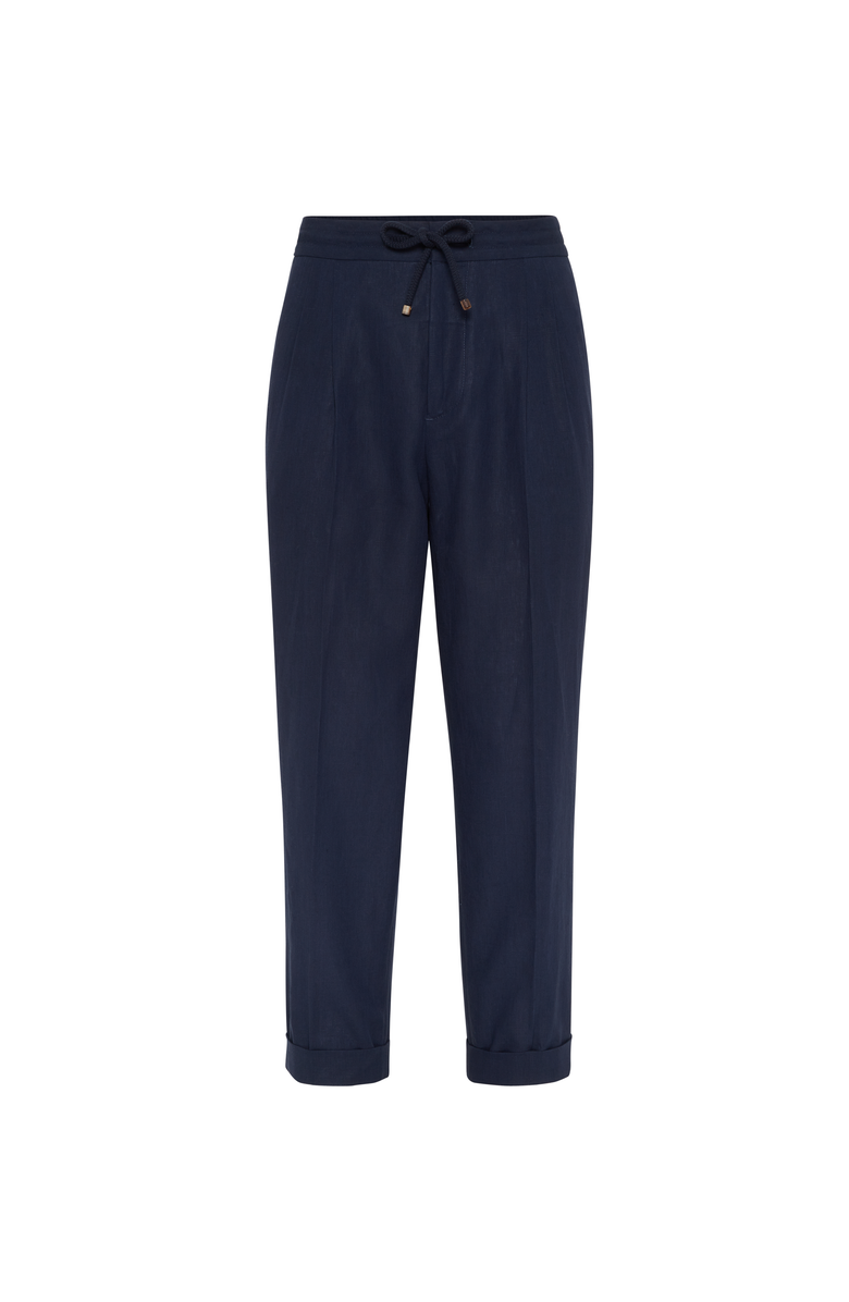 Brunello Cucinelli Leisure fit trousers with double pleats, Main, color, 