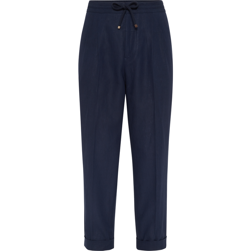 Brunello Cucinelli Leisure Fit Trousers With Double Pleats