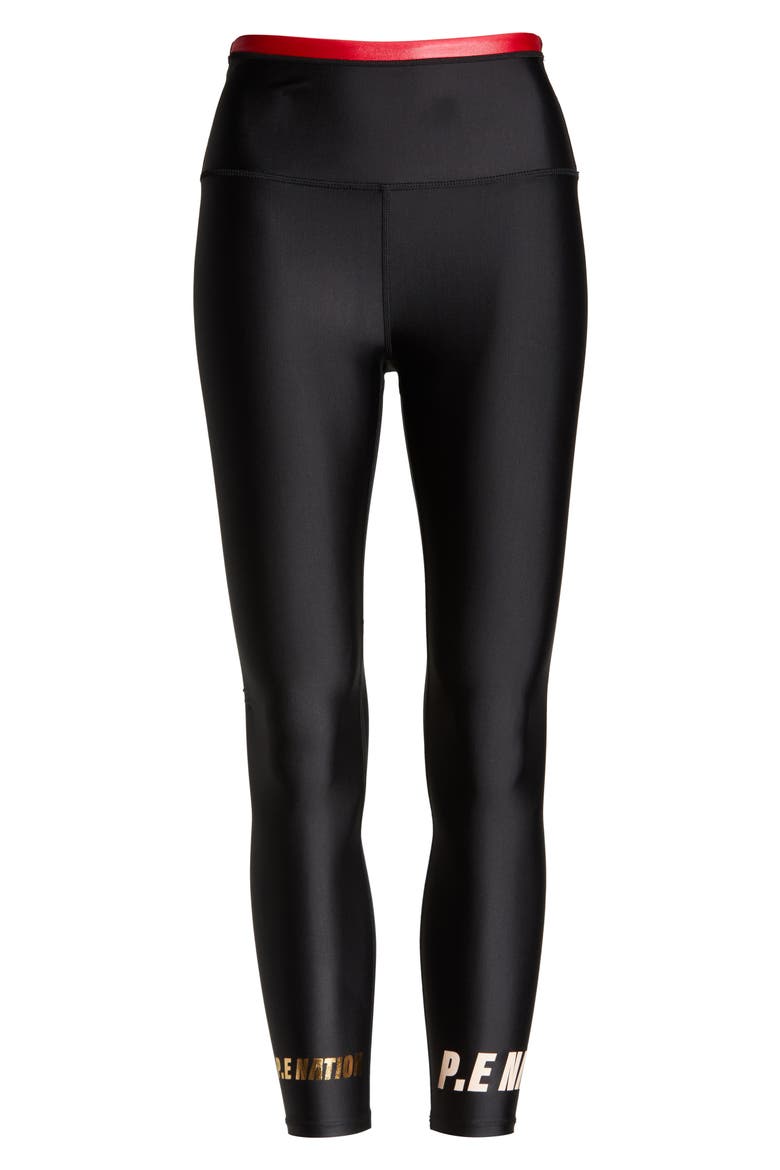Double Under Leggings, Alternate, color, BLACK