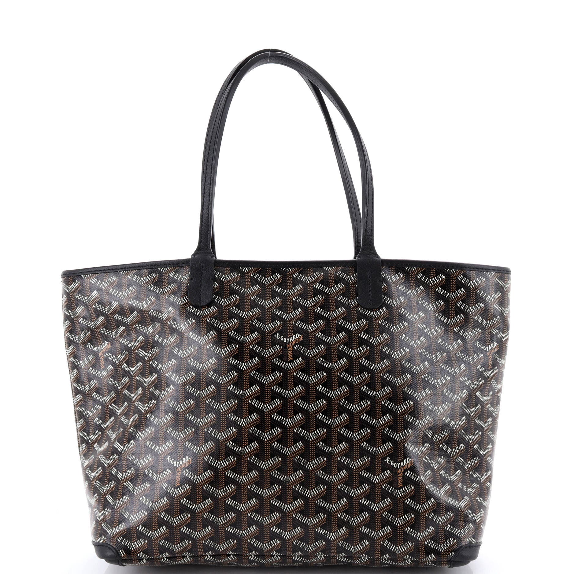 Pre-Owned Goyard Artois Tote Coated Canvas PM, Main, color, Black