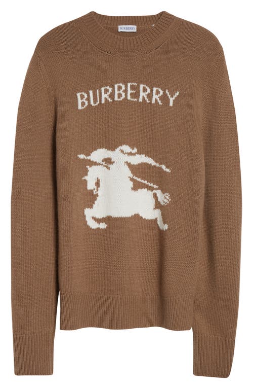 Burberry Ekd Wool Cashmere Sweater In Brown