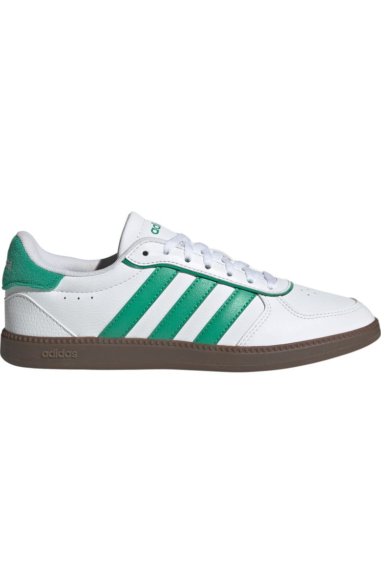 adidas Breaknet Sleek Sneaker, Alternate, color, White/ Semi Court Green/ Gum