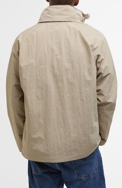 Barbour Keld Mens Showerproof Jacket In Washed Stone