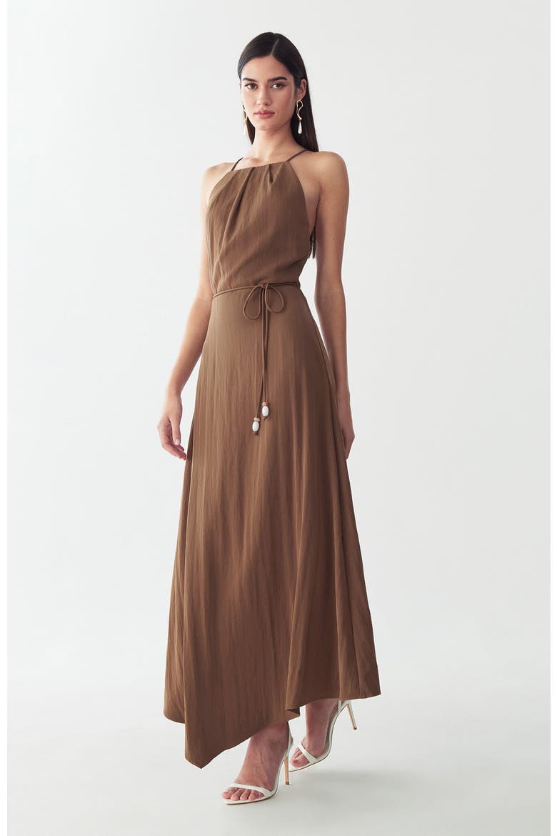 Marni Midi Dress, Alternate, color, Mocha