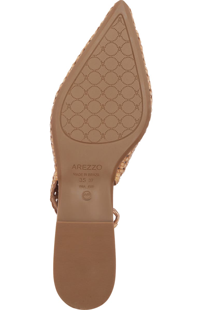 Arezzo Eva Pointed Toe Slingback Flat, Alternate, color, True Sand