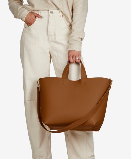 Gigi New York Austin Leather Tote Bag In British Tan