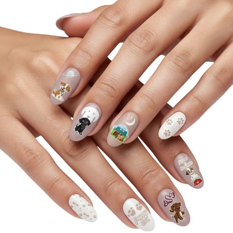 2-Pack Nail Polish Strips Puppy Love Set - 32ct