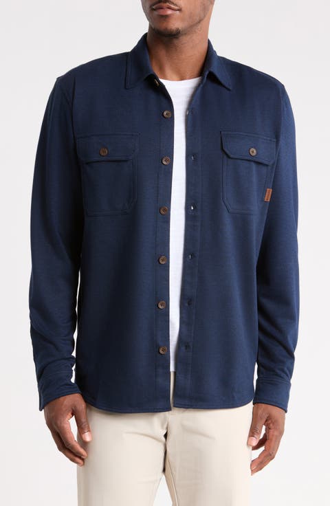 Fahnestock Knit Button-Up Shirt