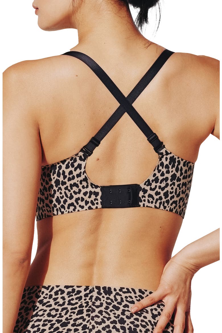 Zero Edge™ Wireless Push-Up Bra, Alternate, color, LEOPARD
