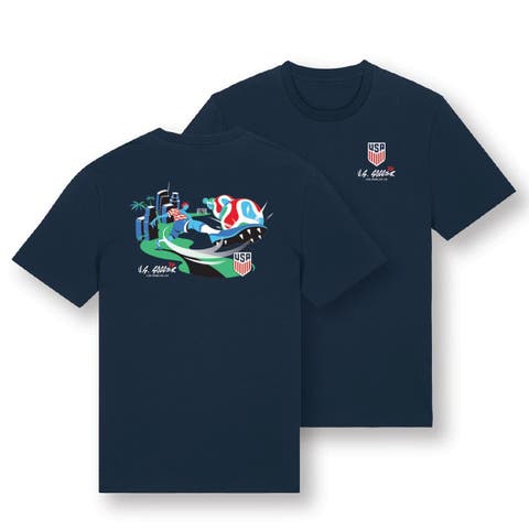 Unisex Uscape Apparel  Navy USMNT 2026 Host City U.S. Soccer x Los Angeles Script T-Shirt