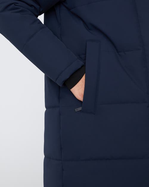Quartz Co. Madeline | Hooded Insulated Winter Jacket In True Navy