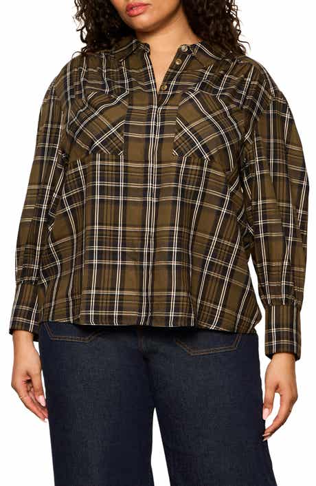 Colette Plaid Button-Up Shirt