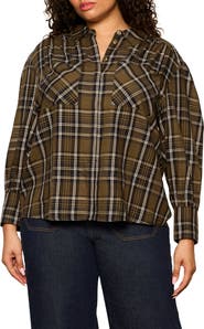 Sanctuary Colette Plaid Button-Up Shirt