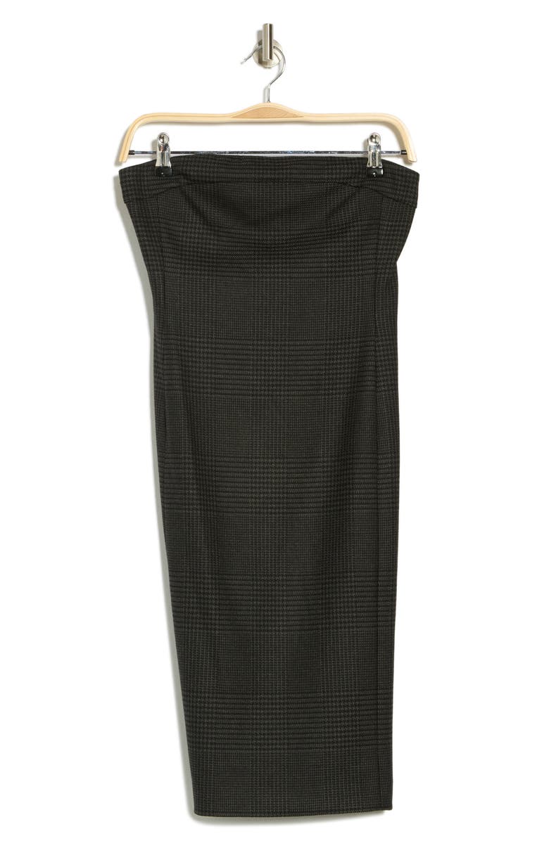 Alice + Olivia Kelly Strapless Body-Con Midi Dress, Alternate, color, Charcoal Grey Melange