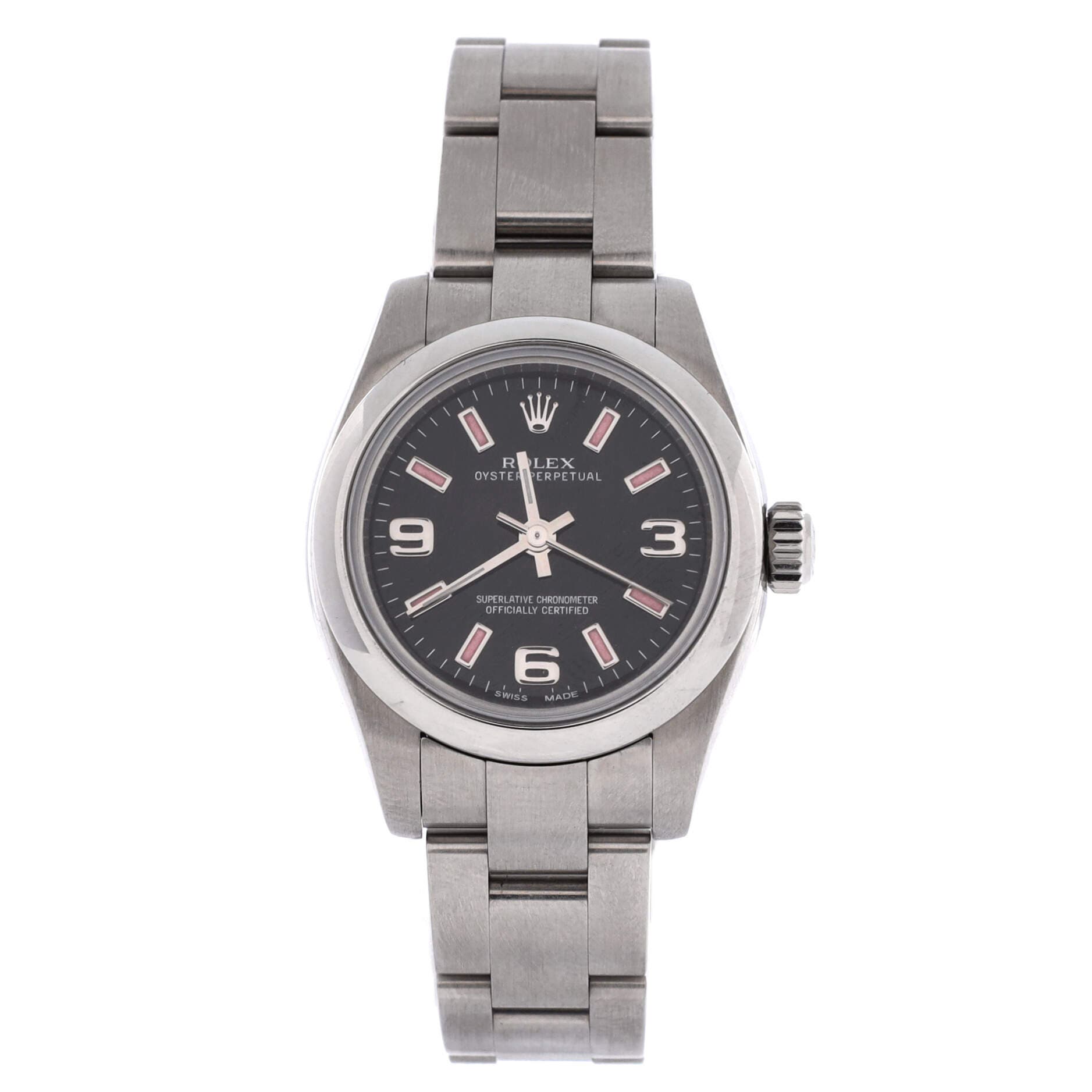 Oyster Perpetual Automatic Watch Stainless Steel 26, Main, color, Metallic Silver