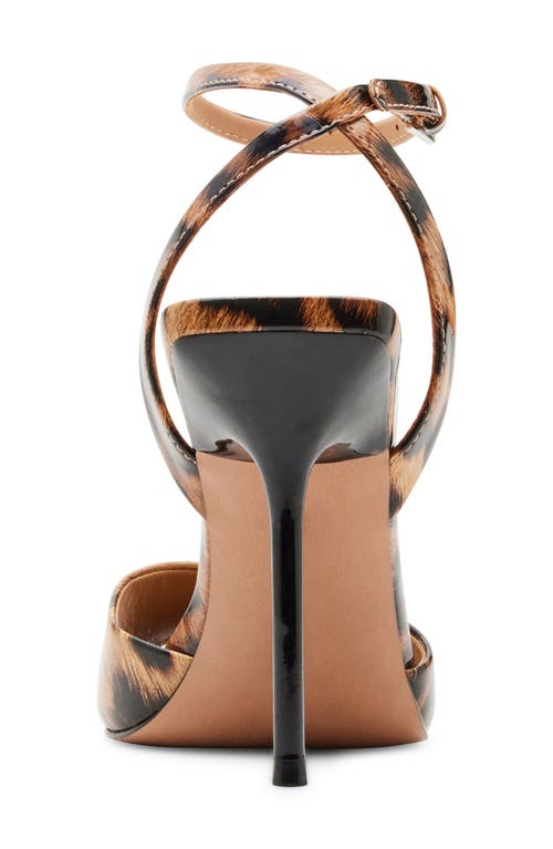 Steve Madden Lilac Ankle Strap Sandal In Leopard Patent
