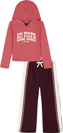 Graphic Hoodie & Wide Leg Pants Set