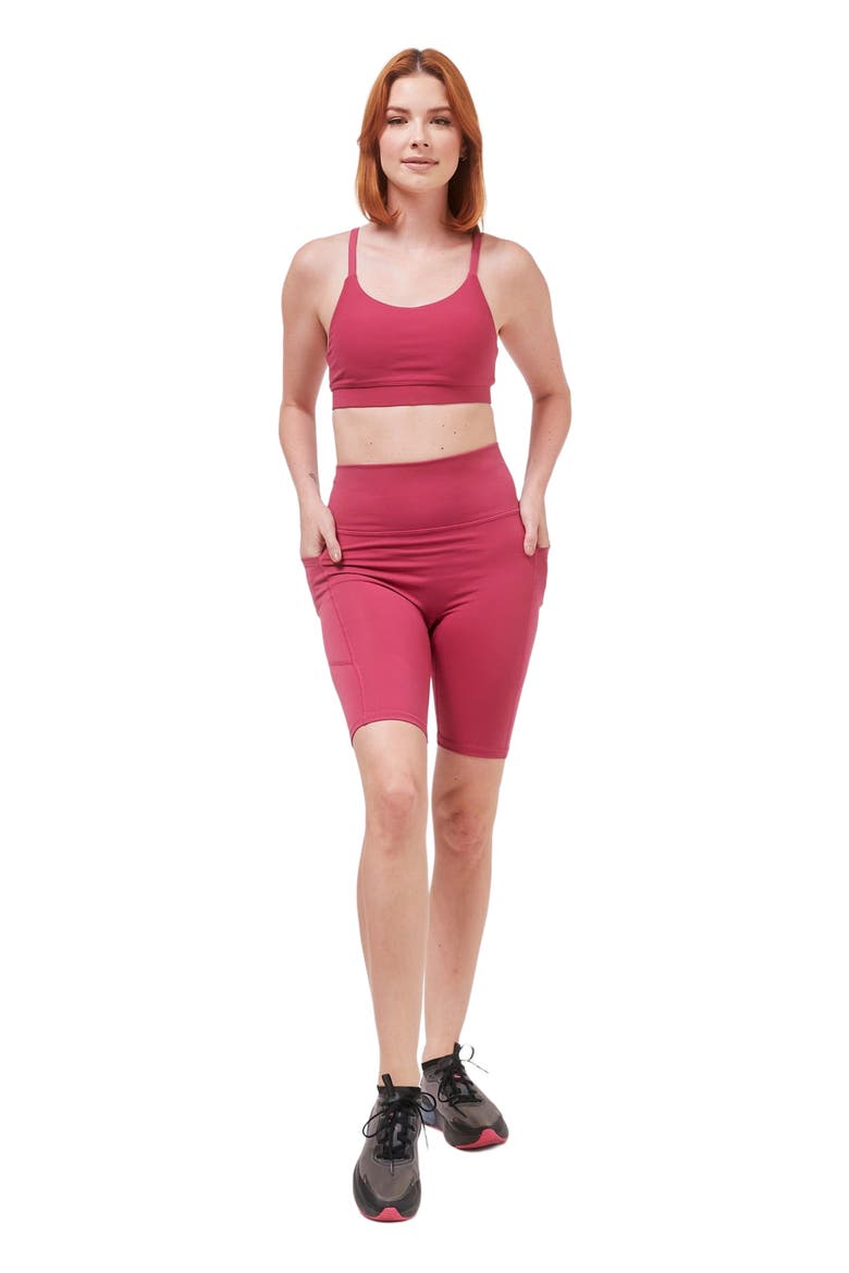 Making Moves Cloudlux Pocket Biker Shorts 8.5", Main, color, Fuschia