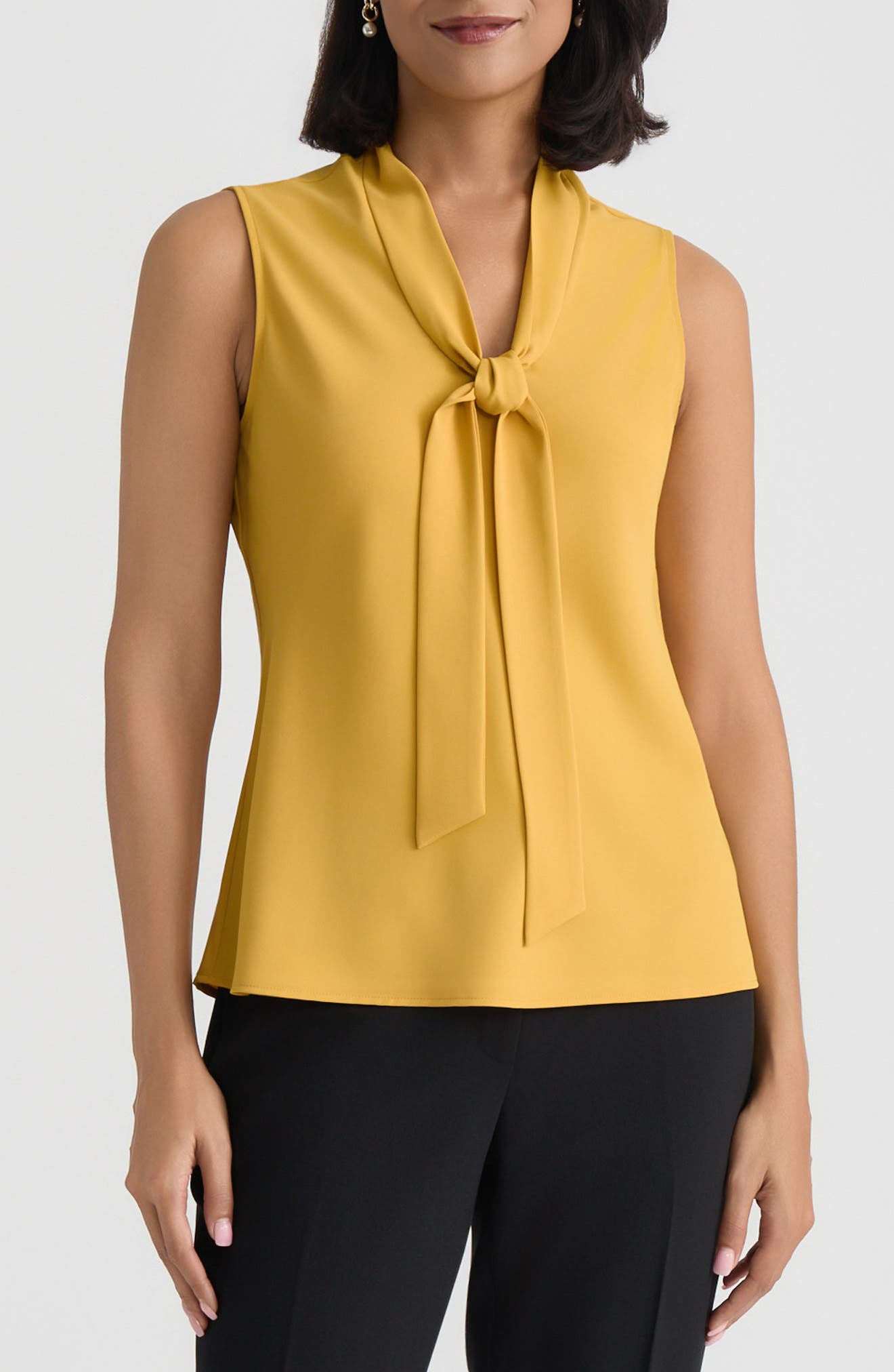 Sleeveless Tie Front Top - image 3