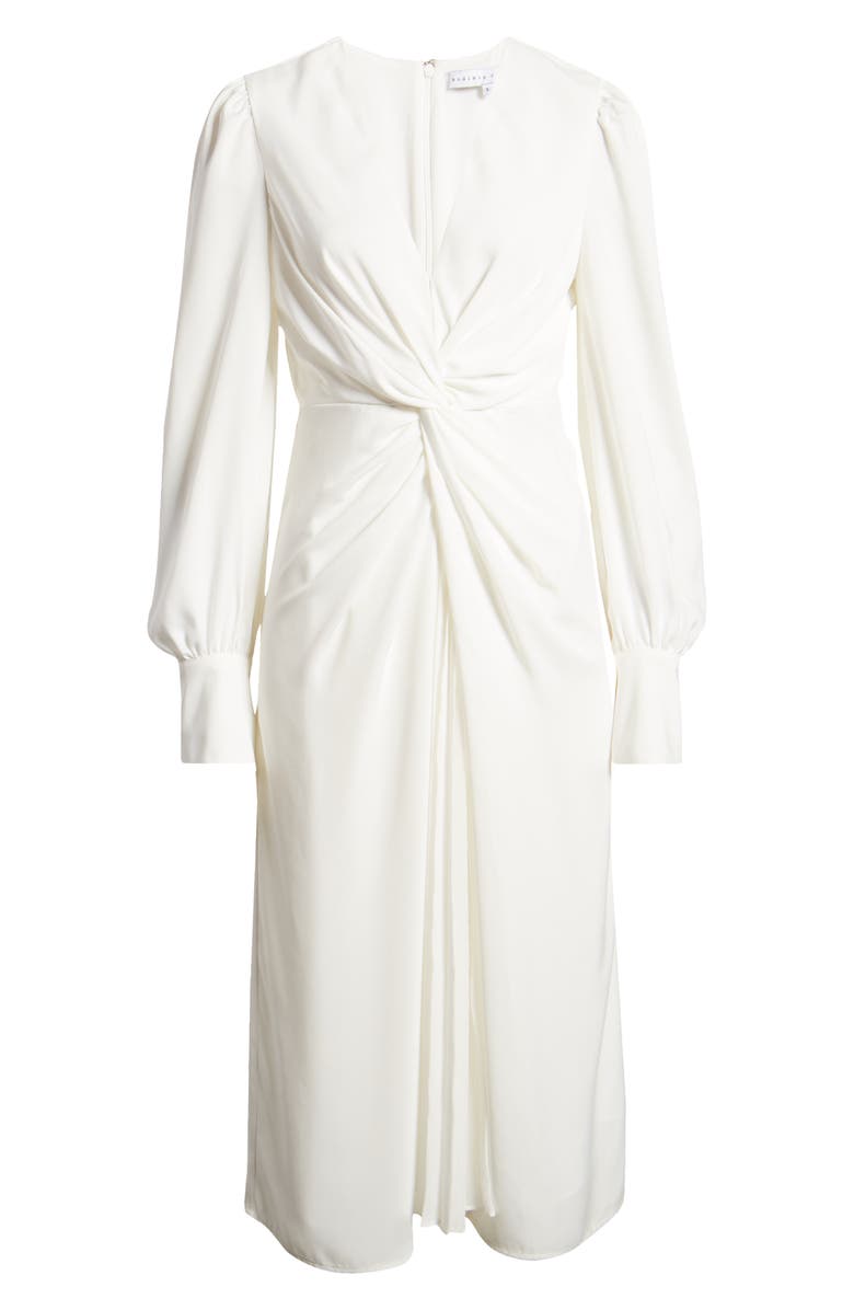 Endless Rose Twist Front Long Sleeve Midi Dress, Alternate, color,