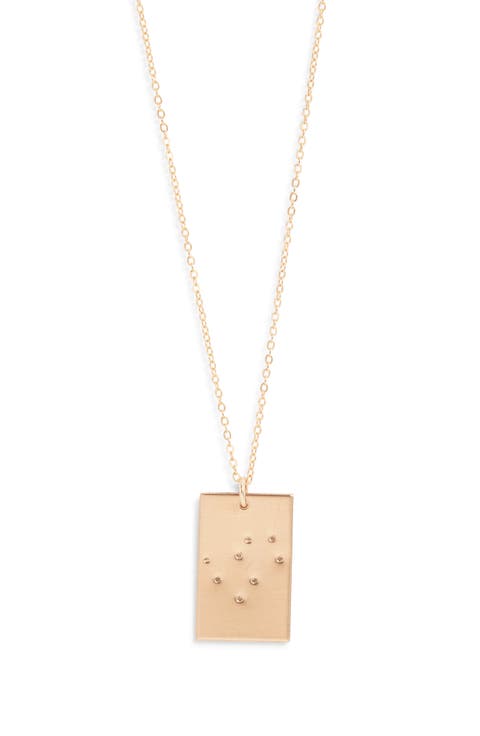 Zodiac Constellation Pendant Necklace