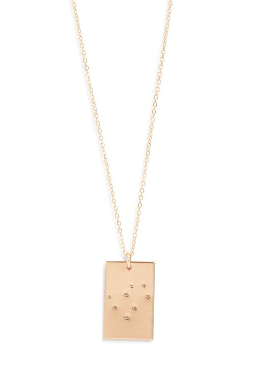Set & Stones Zodiac Constellation Pendant Necklace In Pattern