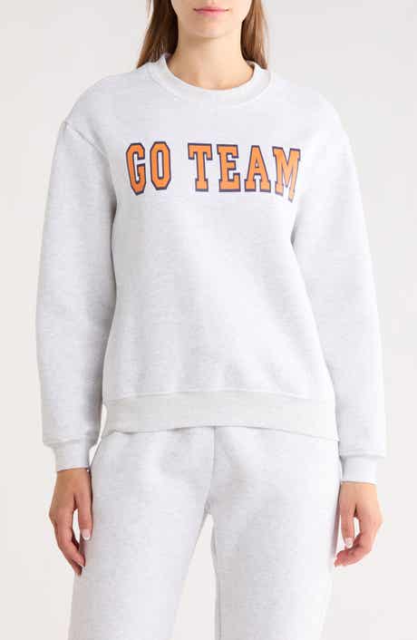 90 DEGREE BY REFLEX Varsity Vault Fleece Graphic Sweatshirt