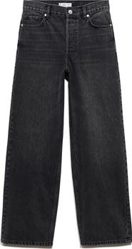MANGO High Waist Wide Leg Jeans