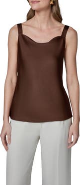 Donna Karan New York Cowl Neck Satin Camisole
