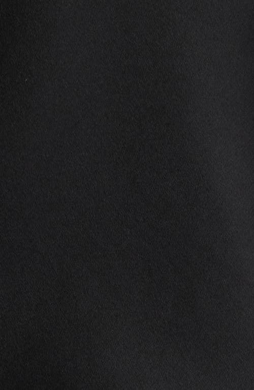 Open Edit Lace Trim Satin Short Pajamas In Black