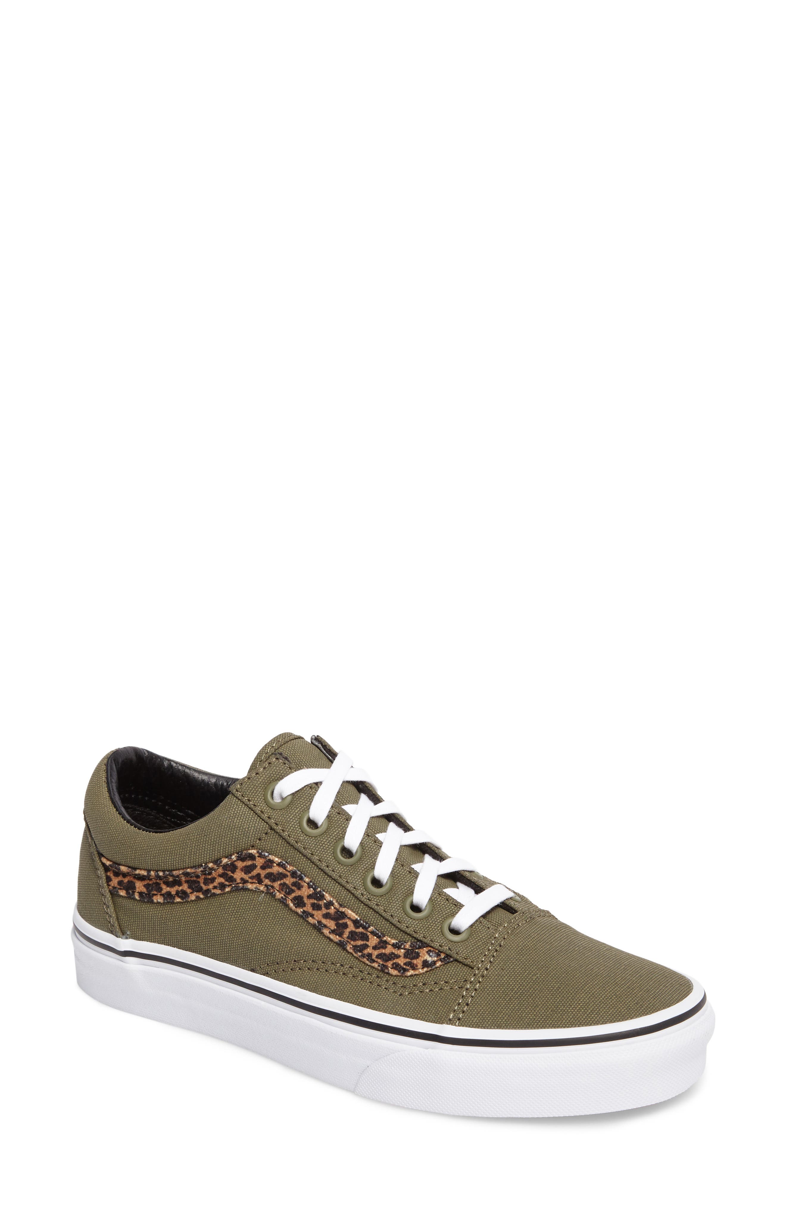 Old Skool Sneaker, Main, color, ARMY GREEN/ TRUE WHITE