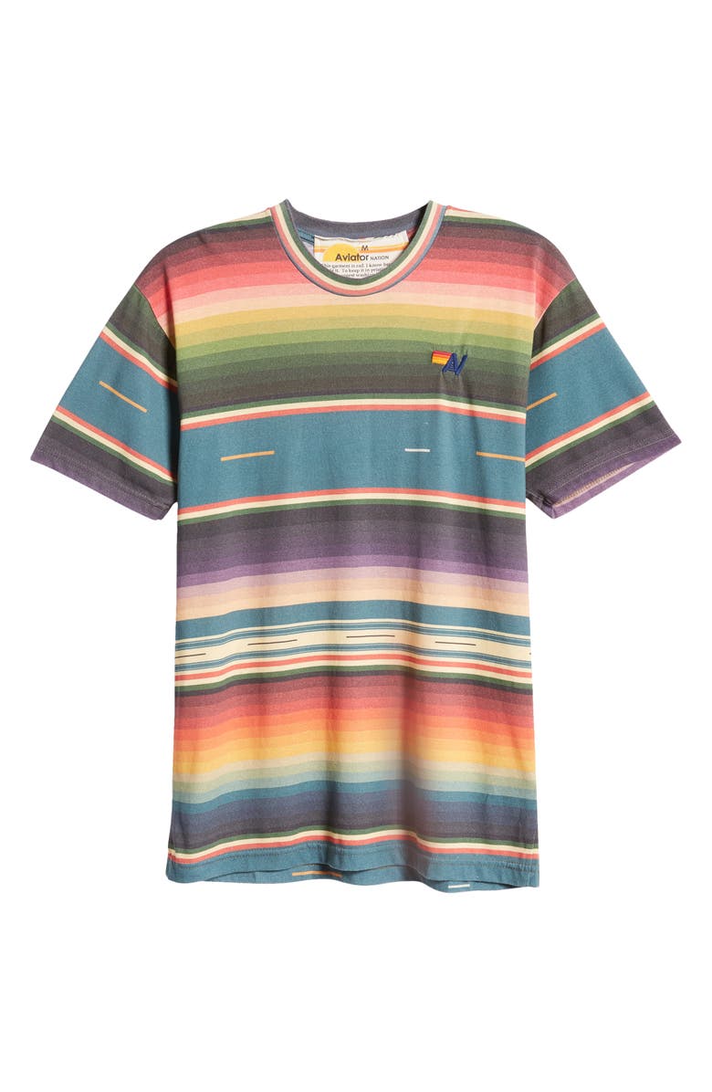 Aviator Nation Stripe T-Shirt, Alternate, color, 