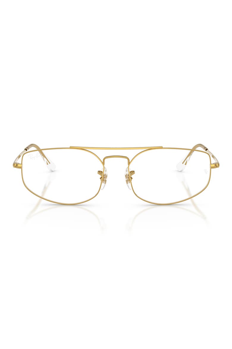 56mm Irregular Optical Glasses, Main, color, YELLOW