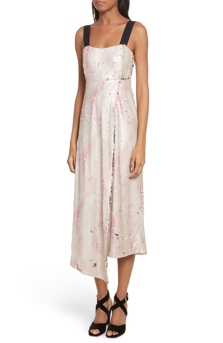 Rachel Comey Slacken Sequined Dress, Alternate, color, 