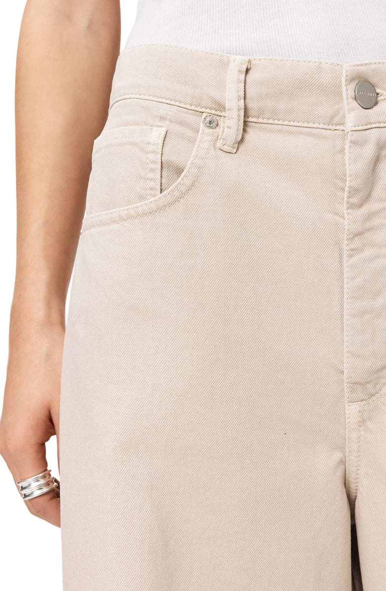 AllSaints Payton Frayed Hem Wide Leg Jeans, Alternate, color, Cream White