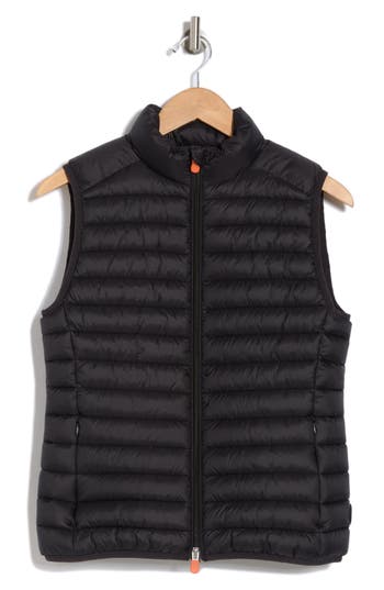 Save The Duck Ladies Black Charlotte Puffer Vest In Black